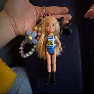 Handmade Barbie bag charm/ key chain